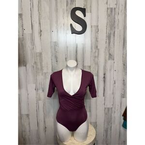 Urban heritage purple bodysuit